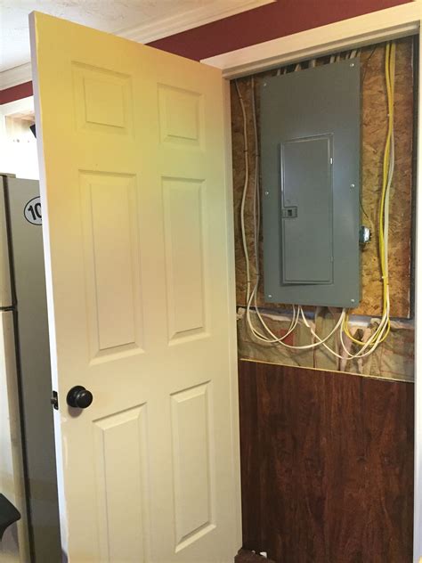 how to put a door to the electrical box|How To Install An Electrical Panel Cover .